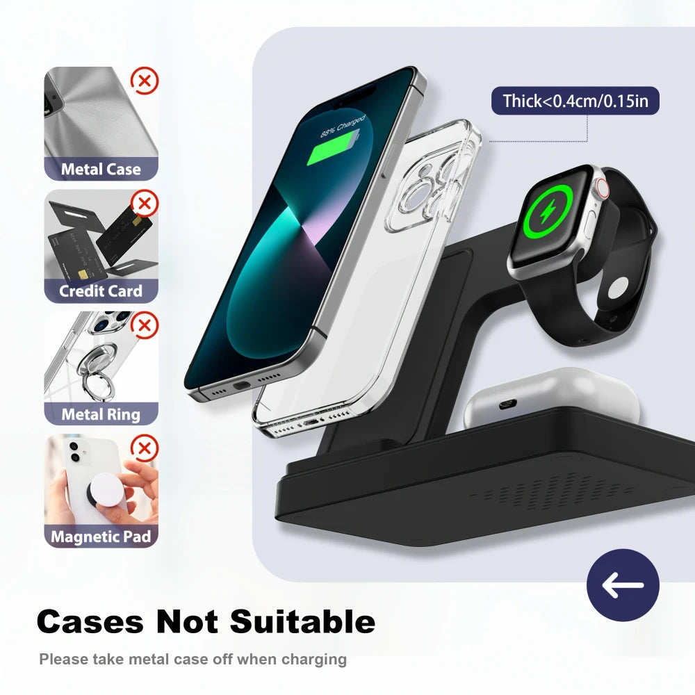 3-in-1 Magnetic Wireless Charger